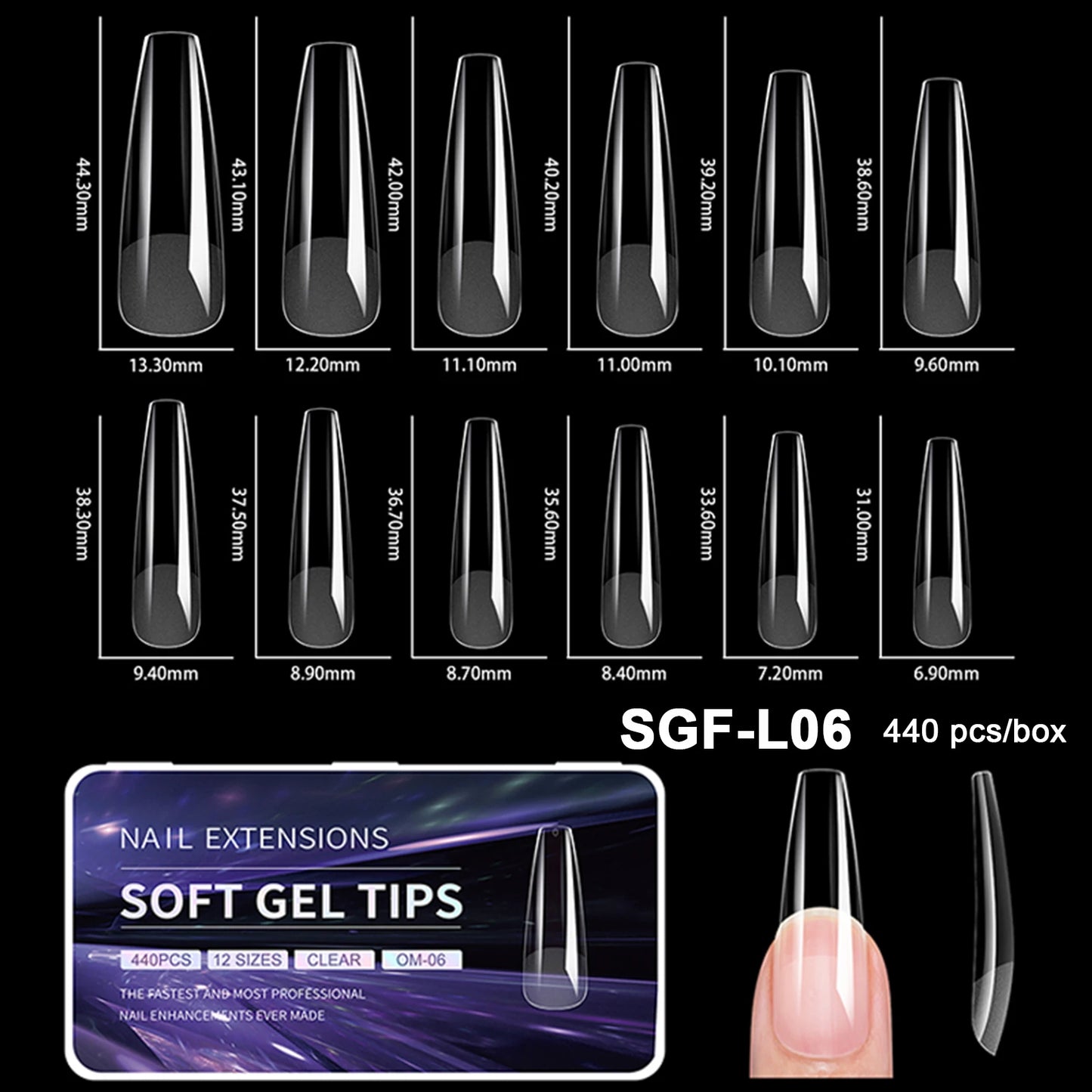 Boite faux Ongles à coller