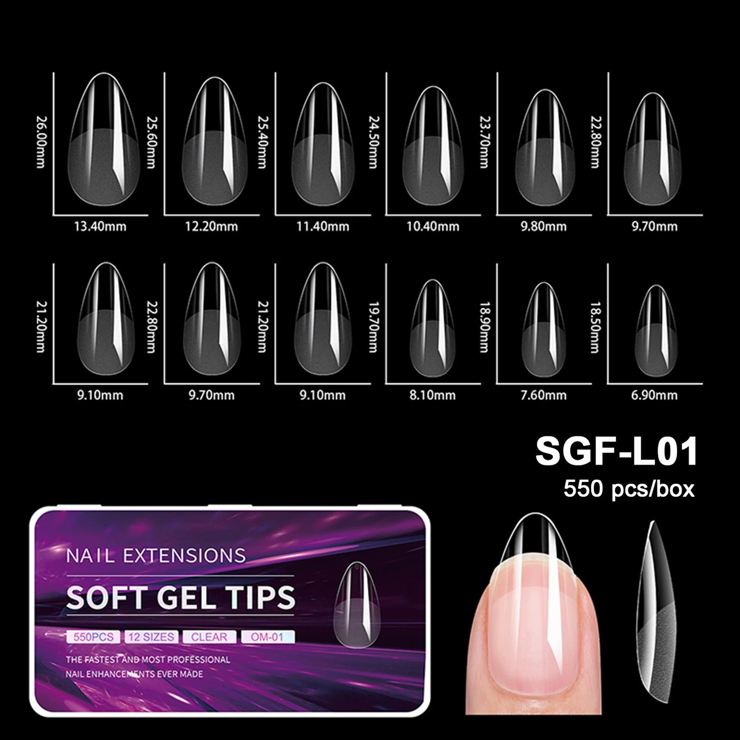 Boite faux Ongles à coller