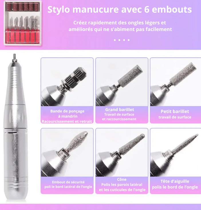 Ponceuse a ongles portable