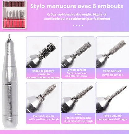Ponceuse a ongles portable